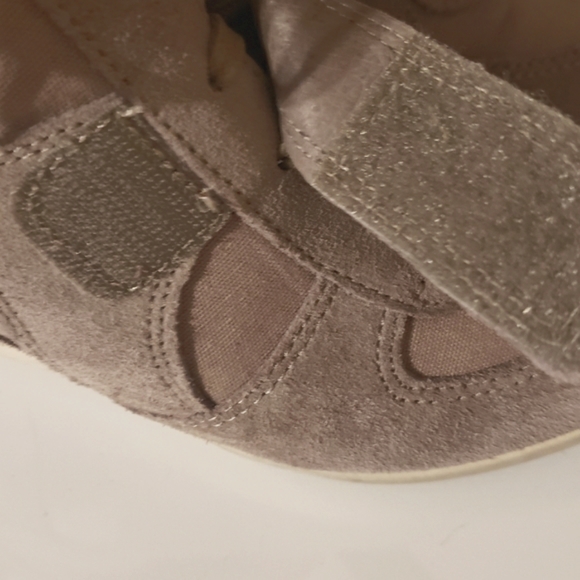 Ash Limited Bowie High Top Tan Sneaker Suede Canvas Rubber Sole Lace Up Woman 38 - Picture 7 of 10